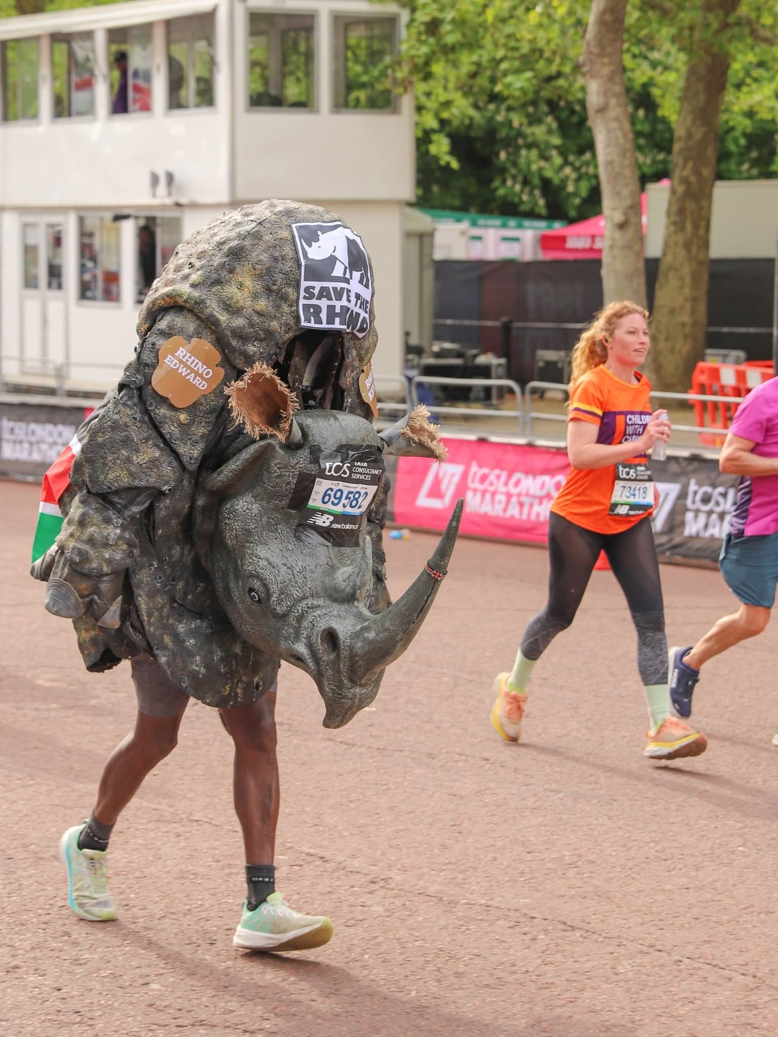 The "Heavy Lifting" for Conservation: Edward Ndiritu Conquers London in 10kg Rhino Suit
